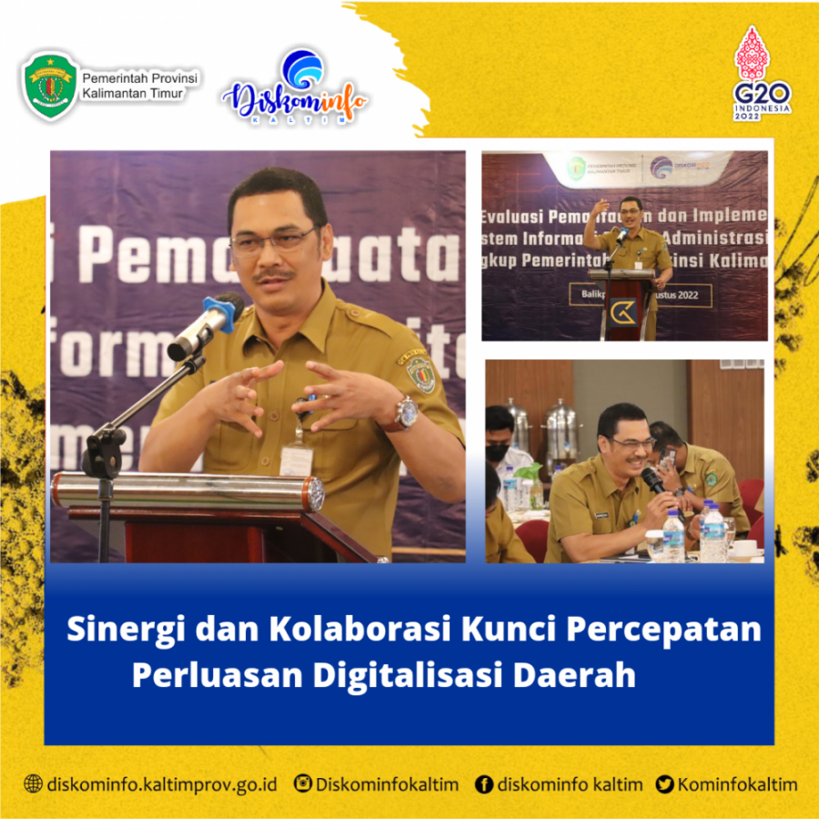 Sinergi dan Kolaborasi Kunci Percepatan Perluasan Digitalisasi Daerah