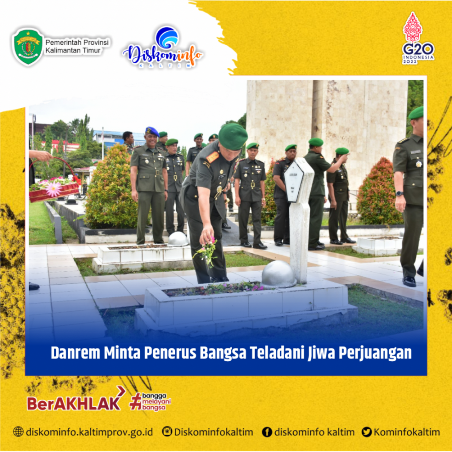 Danrem Minta Penerus Bangsa Teladani Jiwa Perjuangan