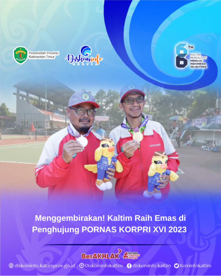 Menggembirakan! Kaltim Raih Emas di Penghujung PORNAS KORPRI XVI 2023