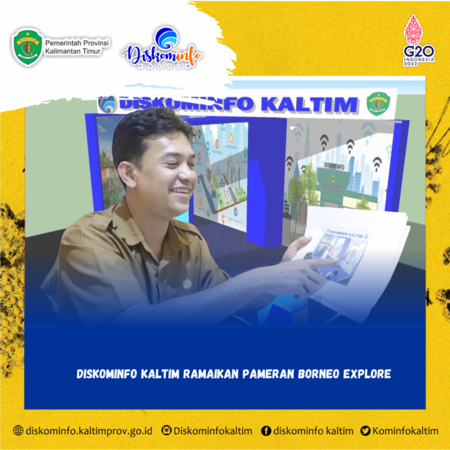 Diskominfo Kaltim Ramaikan Pameran Borneo Explore