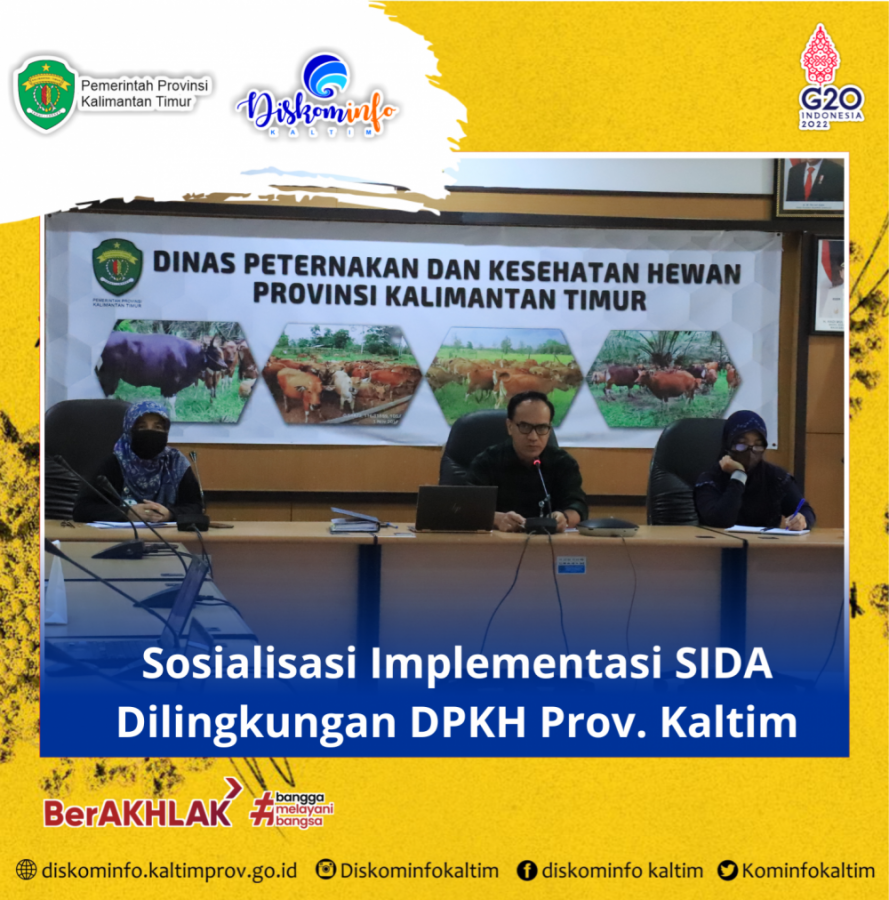 Sosialisasi Implementasi SIDA Dilingkungan DPKH Provinsi. Kaltim