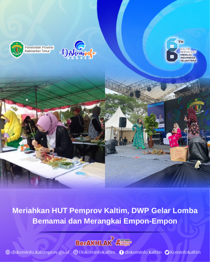 Meriahkan HUT Pemprov Kaltim, DWP Gelar Lomba Bemamai dan Merangkai Empon-Empon