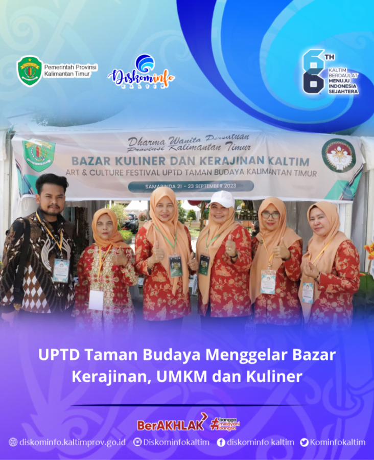 UPTD Taman Budaya Menggelar Bazar Kerajinan, UMKM dan Kuliner