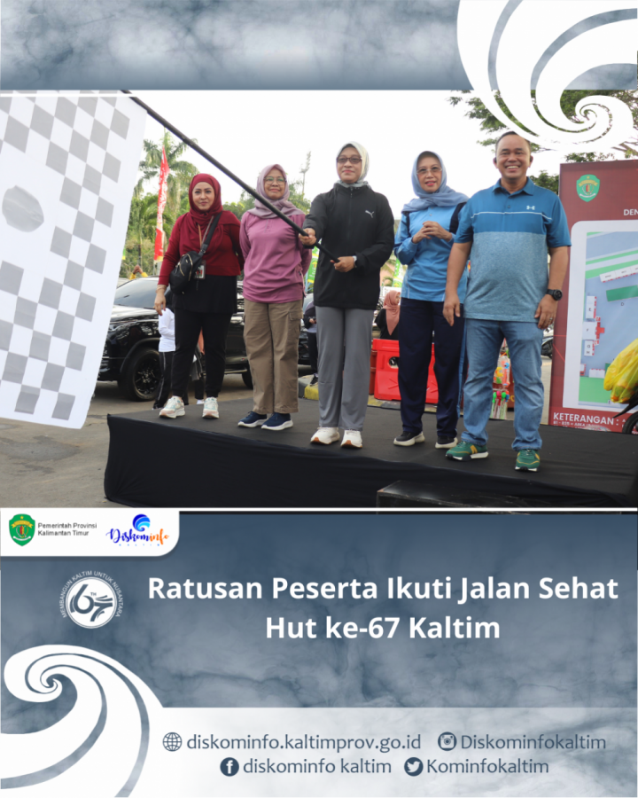 Ratusan Peserta Ikuti Jalan Sehat Hut ke-67 Kaltim