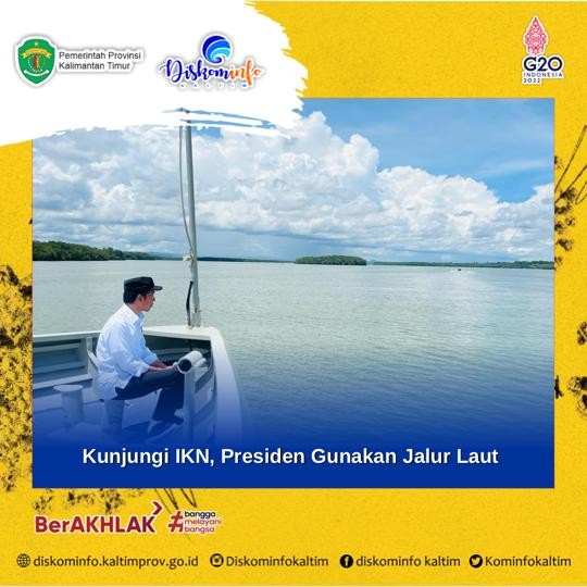 Kunjungi IKN, Presiden Gunakan Jalur Laut