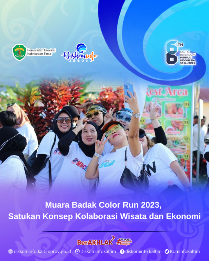 Muara Badak Color Run 2023, Satukan Konsep Kolaborasi Wisata dan Ekonomi