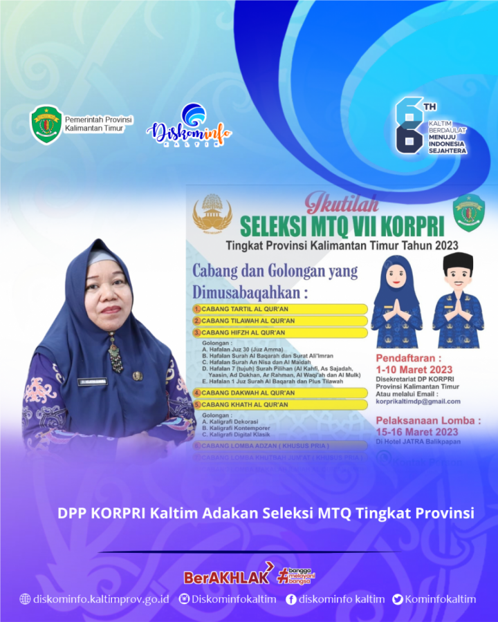 DPP KORPRI Kaltim Adakan Seleksi MTQ Tingkat Provinsi