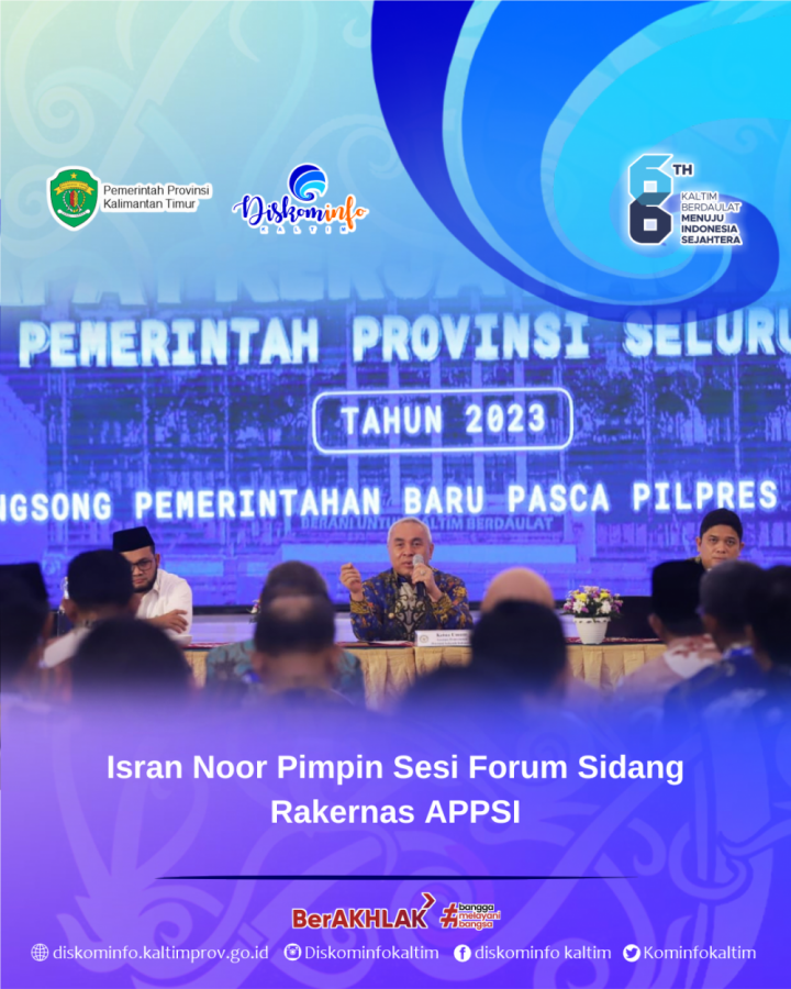 Isran Noor Pimpin Sesi Forum Sidang Rakernas APPSI 