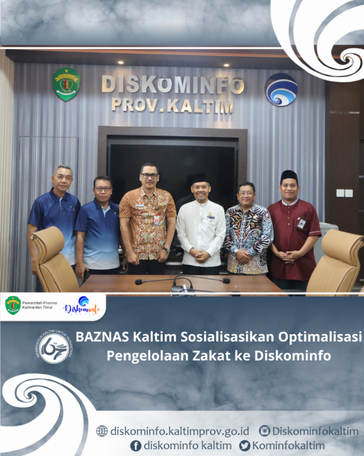 BAZNAS Kaltim Sosialisasikan Optimalisasi Pengelolaan Zakat ke Diskominfo