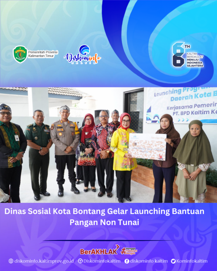 Dinas Sosial Kota Bontang Gelar Launching Bantuan Pangan Non Tunai