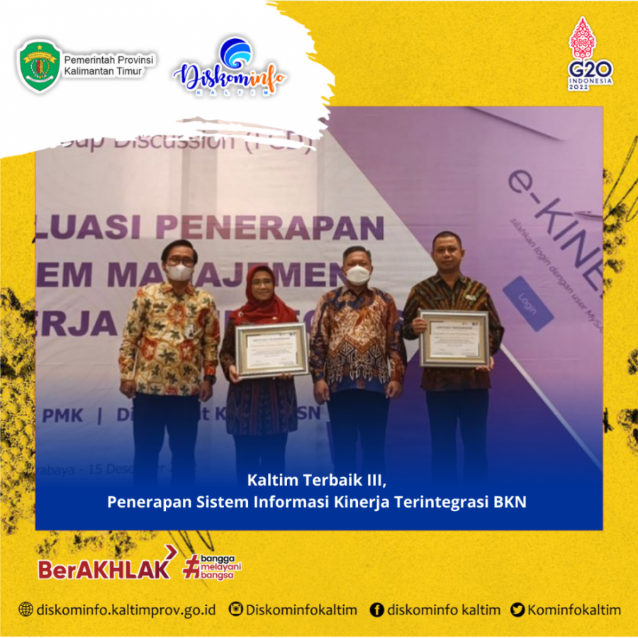 Kaltim Terbaik III, Penerapan Sistem Informasi Kinerja Terintegrasi BKN