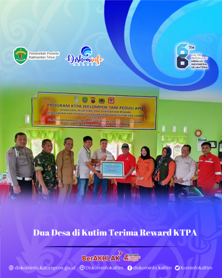 Dua Desa di Kutim Terima Reward KTPA