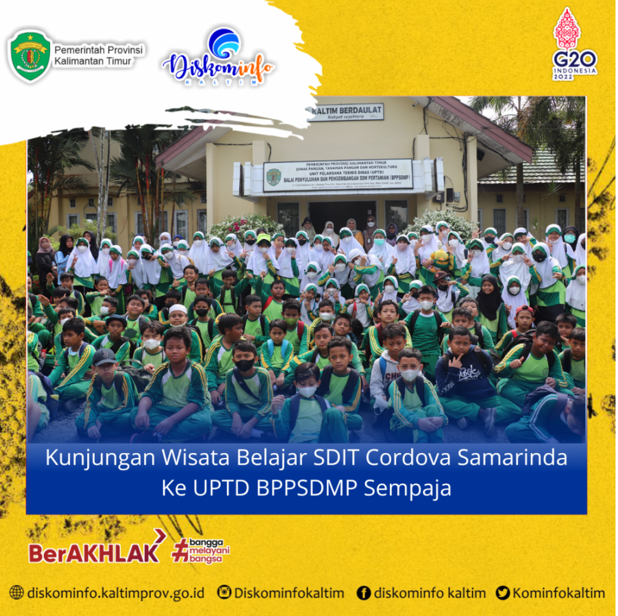 Kunjungan Wisata Belajar SDIT Cordova Samarinda Ke UPTD BPPSDMP Sempaja