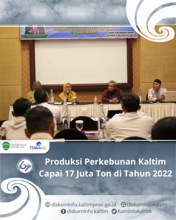 Produksi Perkebunan Kaltim Capai 17 Juta Ton di Tahun 2022