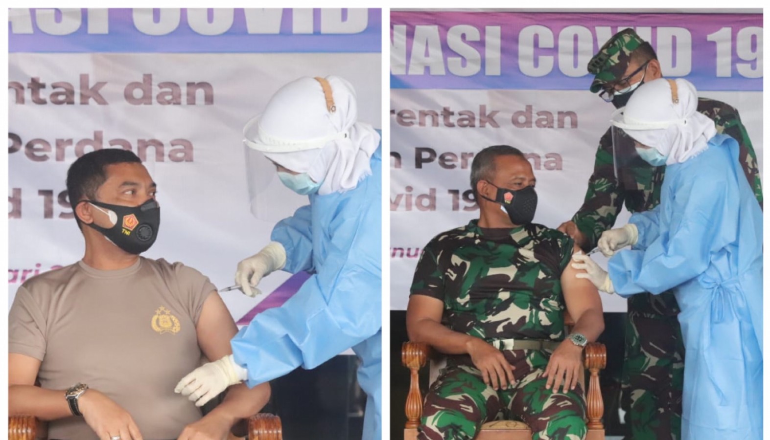 Kapolda dan Pangdam VI Mulawarman Serukan Masyarakat Ikut Vaksinasi