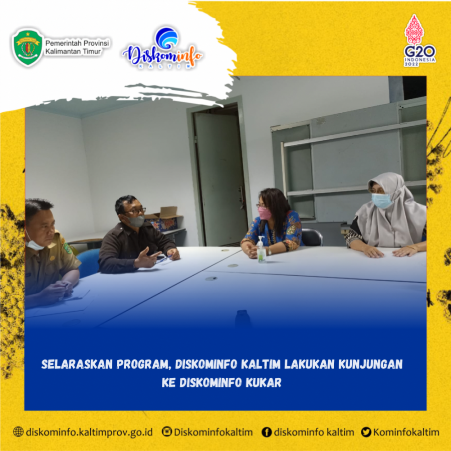 Selaraskan Program, Diskominfo Kaltim Lakukan Kunjungan Ke Diskominfo Kukar