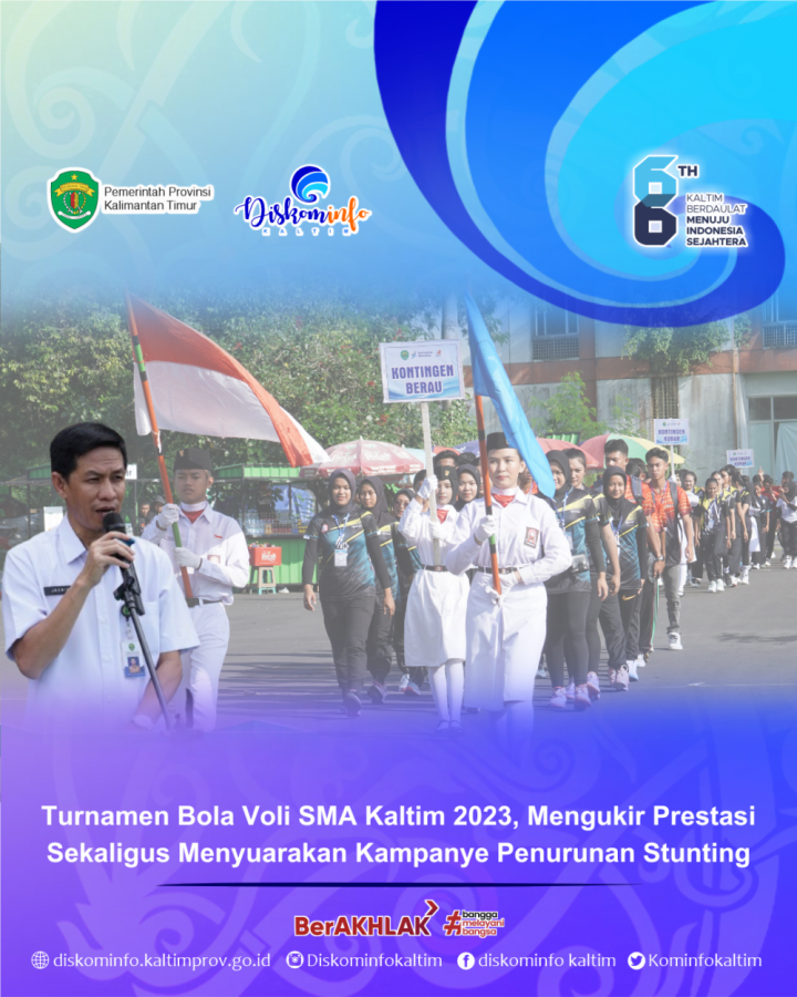 Turnamen Bola Voli SMA Kaltim 2023, Mengukir Prestasi Sekaligus Menyuarakan Kampanye Penurunan Stunting