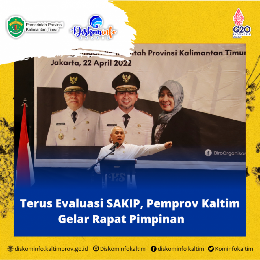 Terus Evaluasi SAKIP, Pemprov Kaltim Gelar Rapat Pimpinan