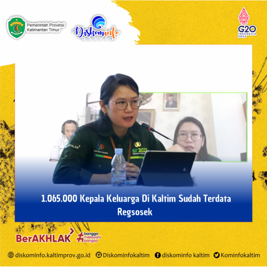 1.065.000 Kepala Keluarga Di Kaltim Sudah Terdata Regsosek