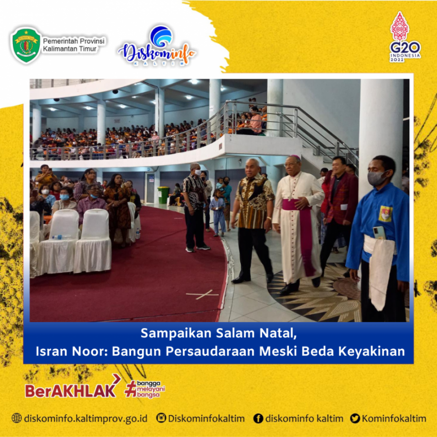 Sampaikan Salam Natal, Isran Noor: Bangun Persaudaraan Meski Beda Keyakinan