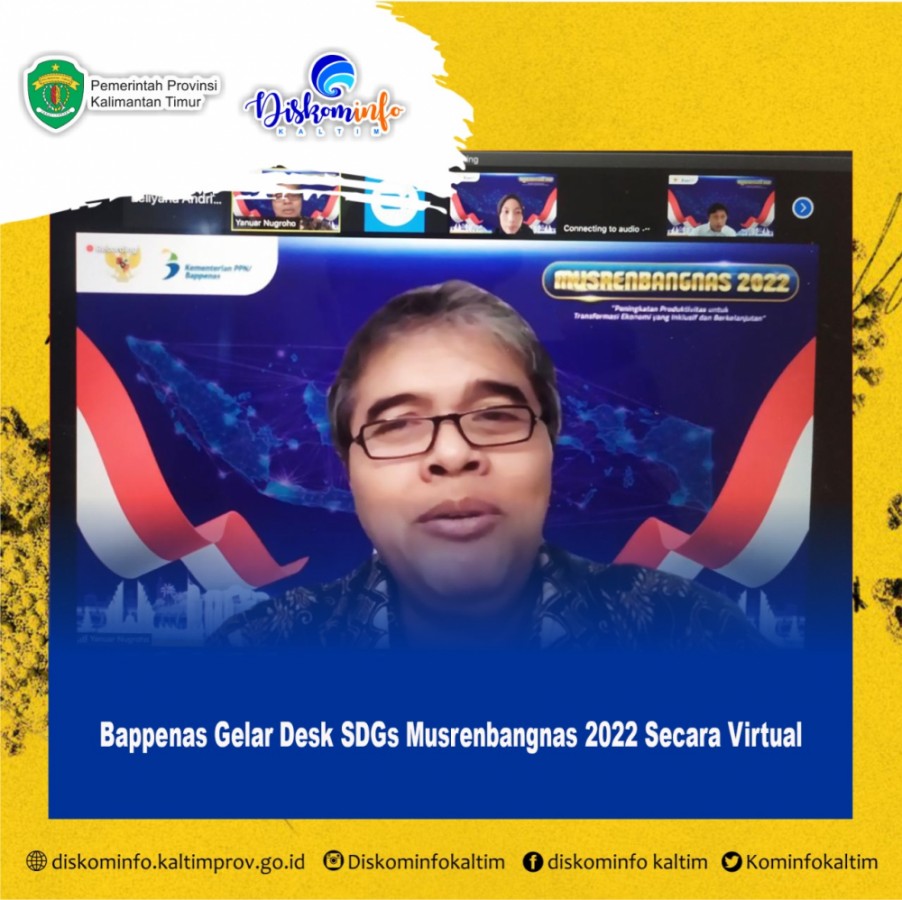 Bappenas Gelar Desk SDGs Musrenbangnas 2022 Secara Virtual