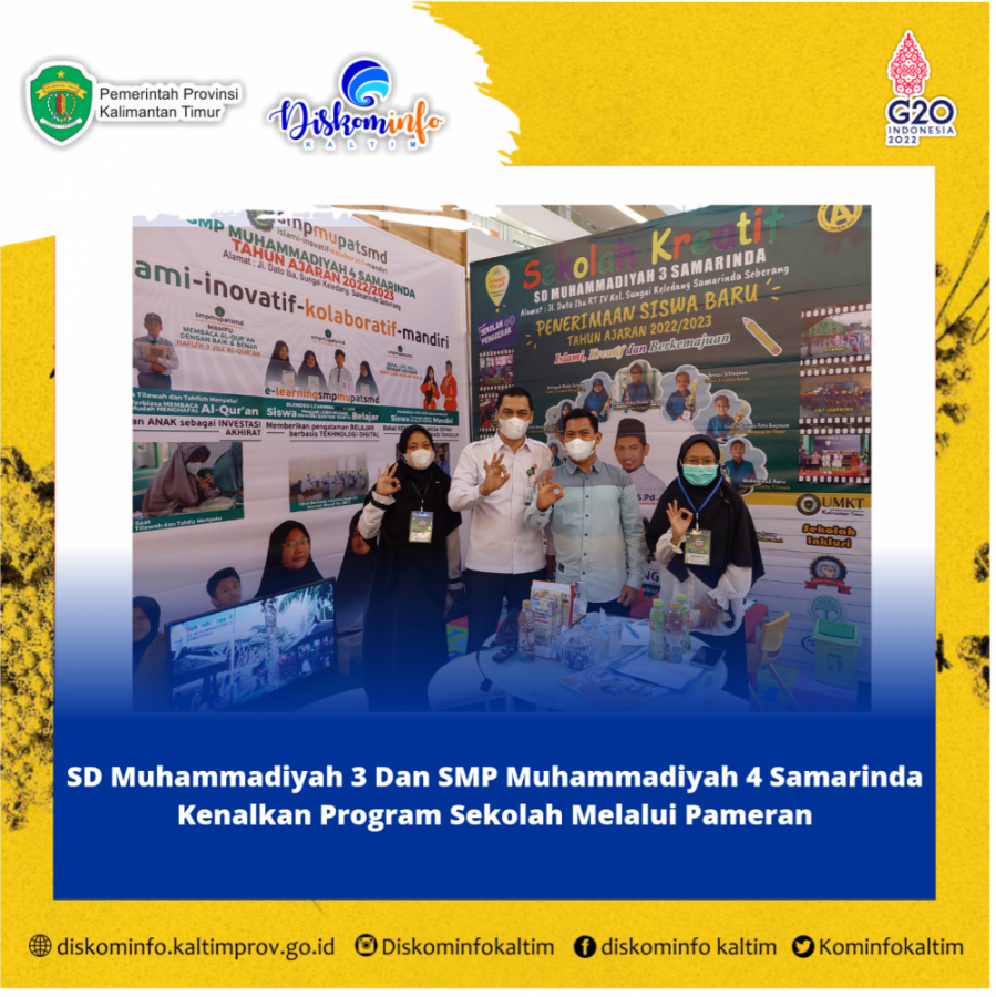 SD Muhammadiyah 3 Dan SMP Muhammadiyah 4 Samarinda Kenalkan Program Sekolah Melalui Pameran