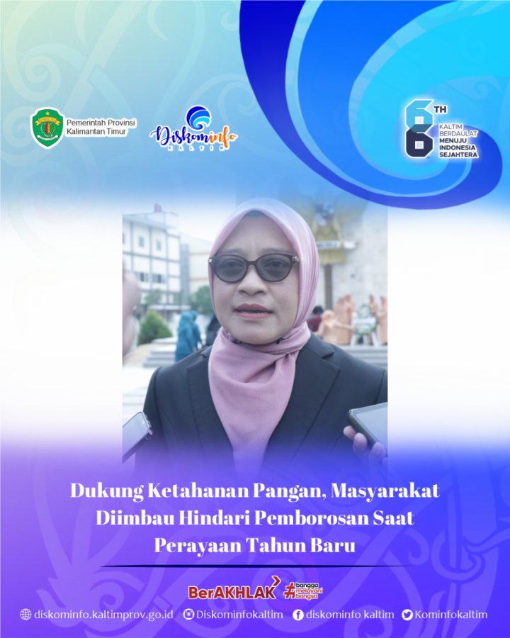 Dukung Ketahanan Pangan, Masyarakat Diimbau Hindari Pemborosan Saat Perayaan Tahun Baru