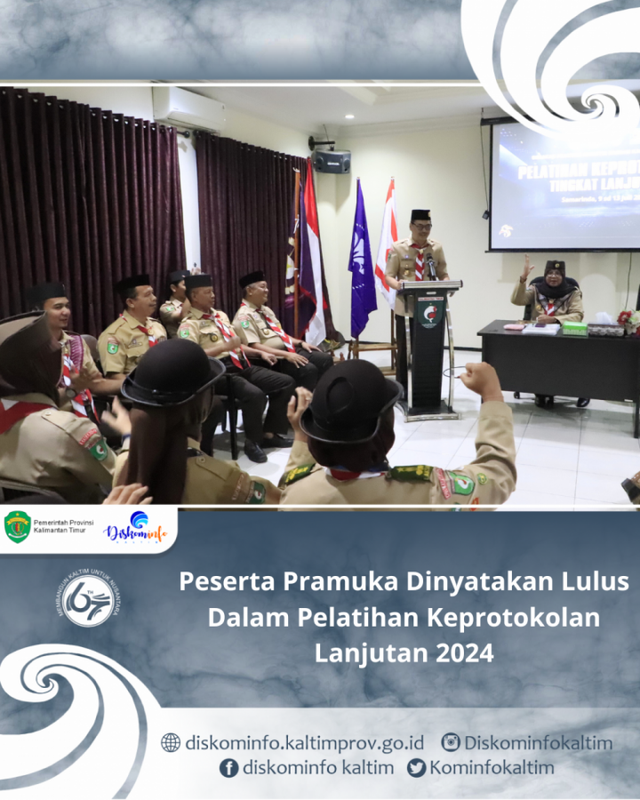 Peserta Pramuka Dinyatakan Lulus Dalam Pelatihan Keprotokolan Lanjutan 2024