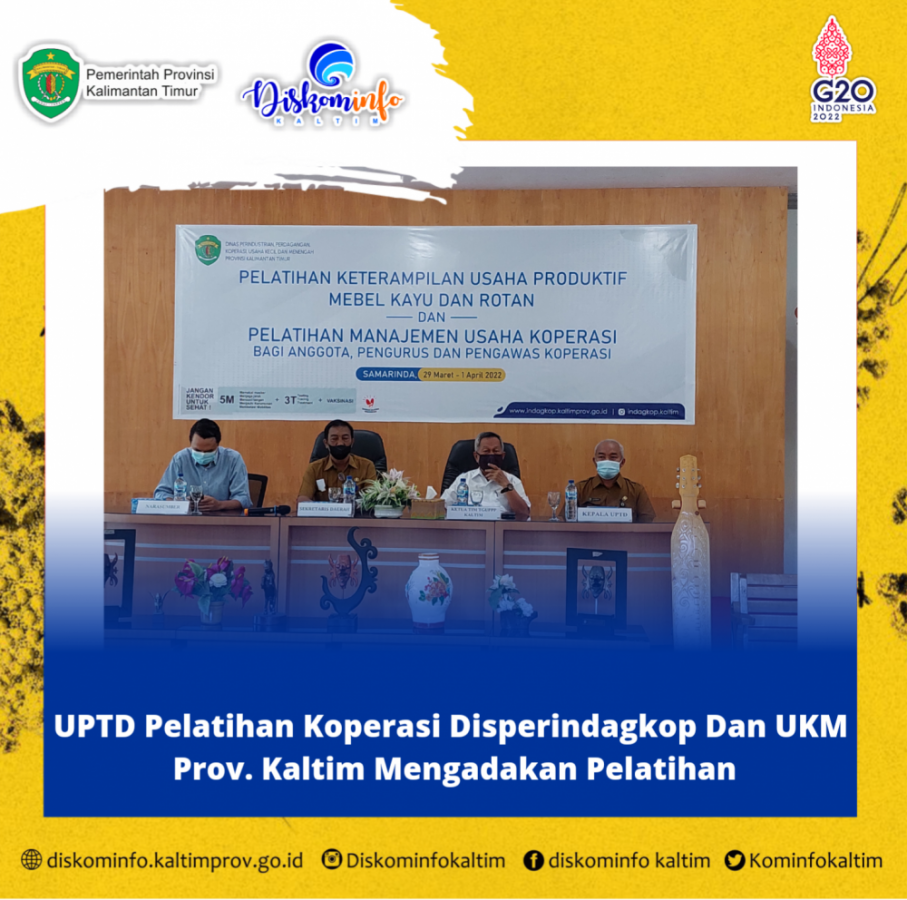 UPTD Pelatihan Koperasi Disperindagkop Dan UKM Prov. Kaltim Mengadakan Pelatihan