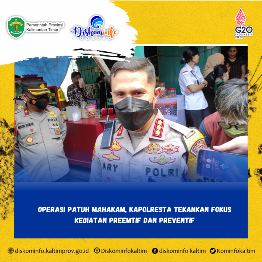 Operasi Patuh Mahakam, Kapolresta Tekankan Fokus Kegiatan Preemtif Dan Preventif