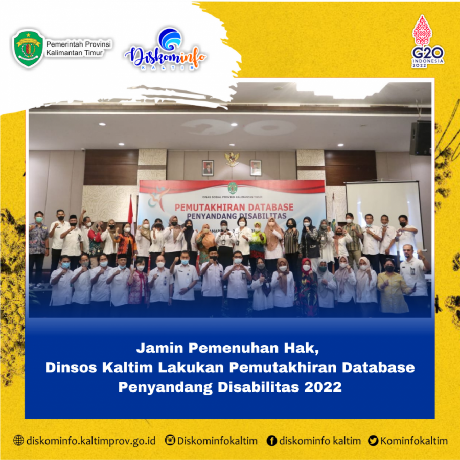 Jamin Pemenuhan Hak, Dinsos Kaltim Lakukan Pemutakhiran Database Penyandang Disabilitas 2022