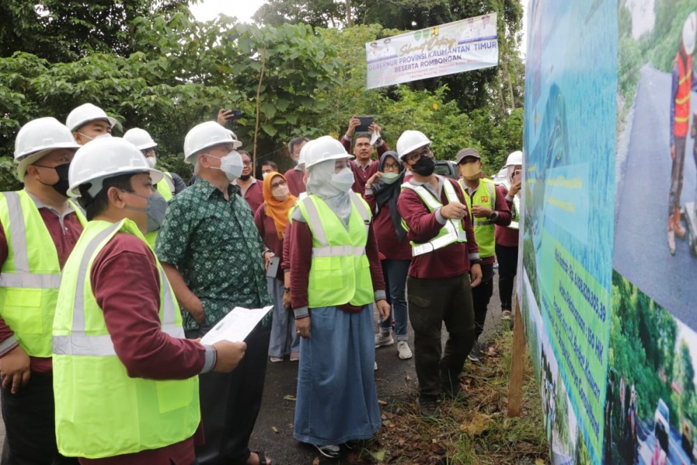 Tinjau Pembangunan Infrastruktur Jalan dan Jembatan di Kawasan Wisata Pulau Maratua