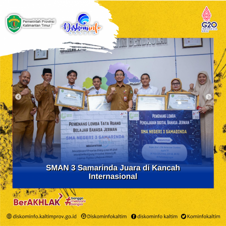 SMAN 3 Samarinda Juara di Kancah Internasional