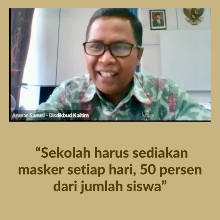 Anwar Sanusi Sebut Sekolah Harus Siapkan Masker 50 Persen dari Jumlah Siswa