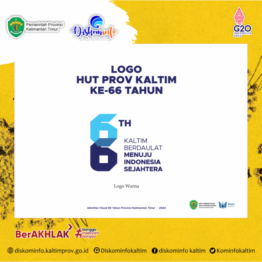 LOGO HUT KE-66 PROVINSI KALIMANTAN TIMUR