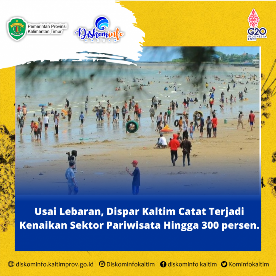 Usai Lebaran, Dispar Kaltim Catat Terjadi Kenaikan Sektor Pariwisata Hingga 300 persen.