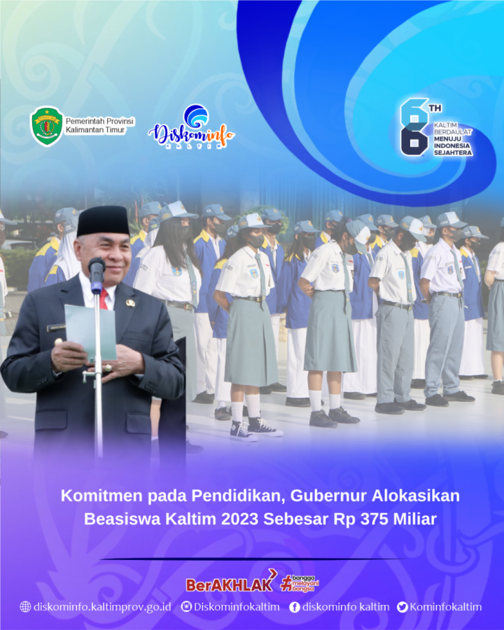 Komitmen pada Pendidikan, Gubernur Alokasikan Beasiswa Kaltim 2023 Sebesar Rp 375 Miliar