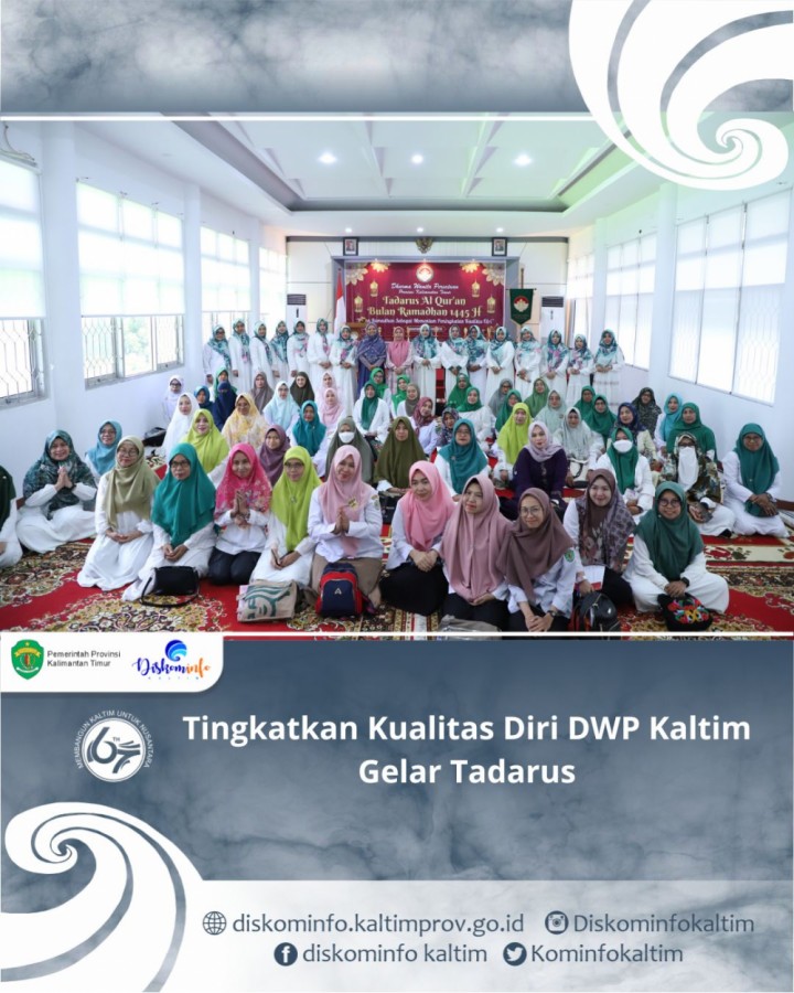 Tingkatkan Kualitas Diri DWP Kaltim Gelar Tadarus