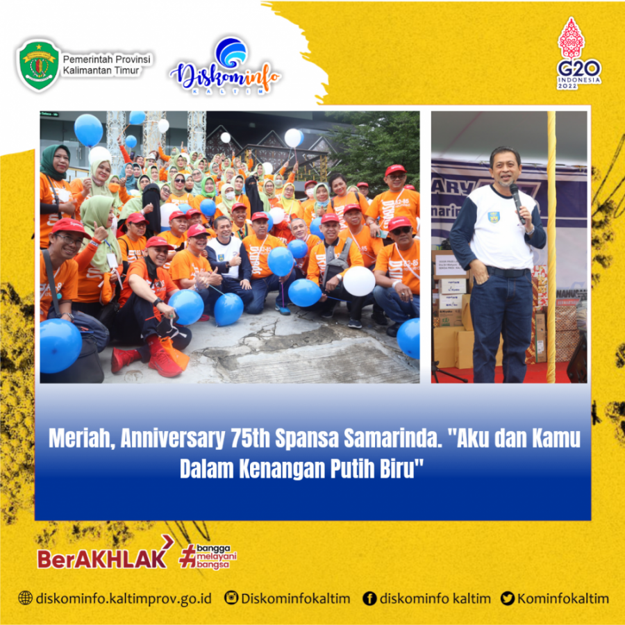 Meriah, Anniversary 75th Spansa Samarinda. "Aku dan Kamu Dalam Kenangan Putih Biru"