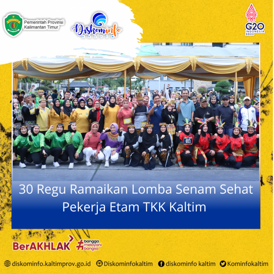 30 Regu Ramaikan Lomba Senam Sehat Pekerja Etam TKK Kaltim