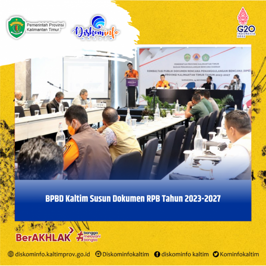 BPBD Kaltim Susun Dokumen RPB Tahun 2023-2027