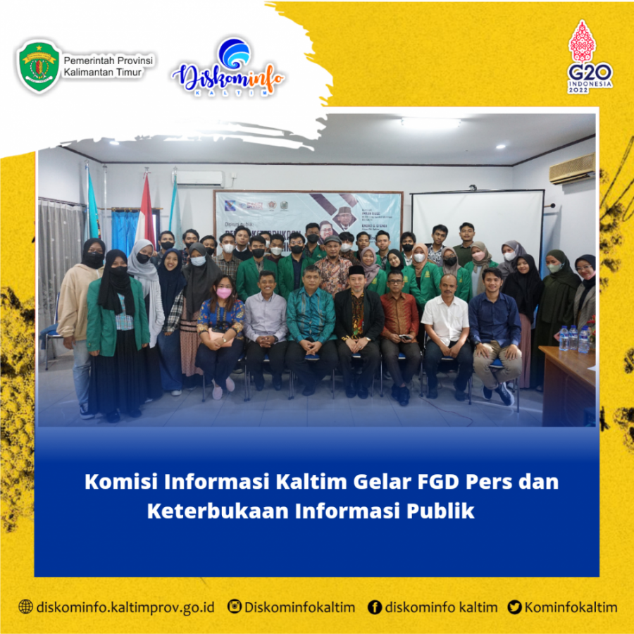 Komisi Informasi Kaltim Gelar FGD Pers dan Keterbukaan Informasi Publik