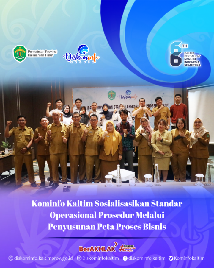 Kominfo Kaltim Sosialisasikan Standar Operasional Prosedur Melalui Penyusunan Peta Proses Bisnis