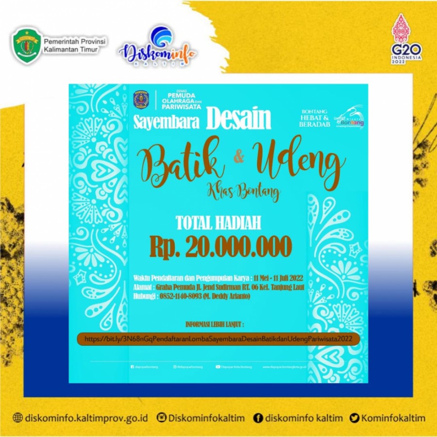 Lomba Sayembara Desain  Batik dan Desain Udeng Khas Kota Bontang