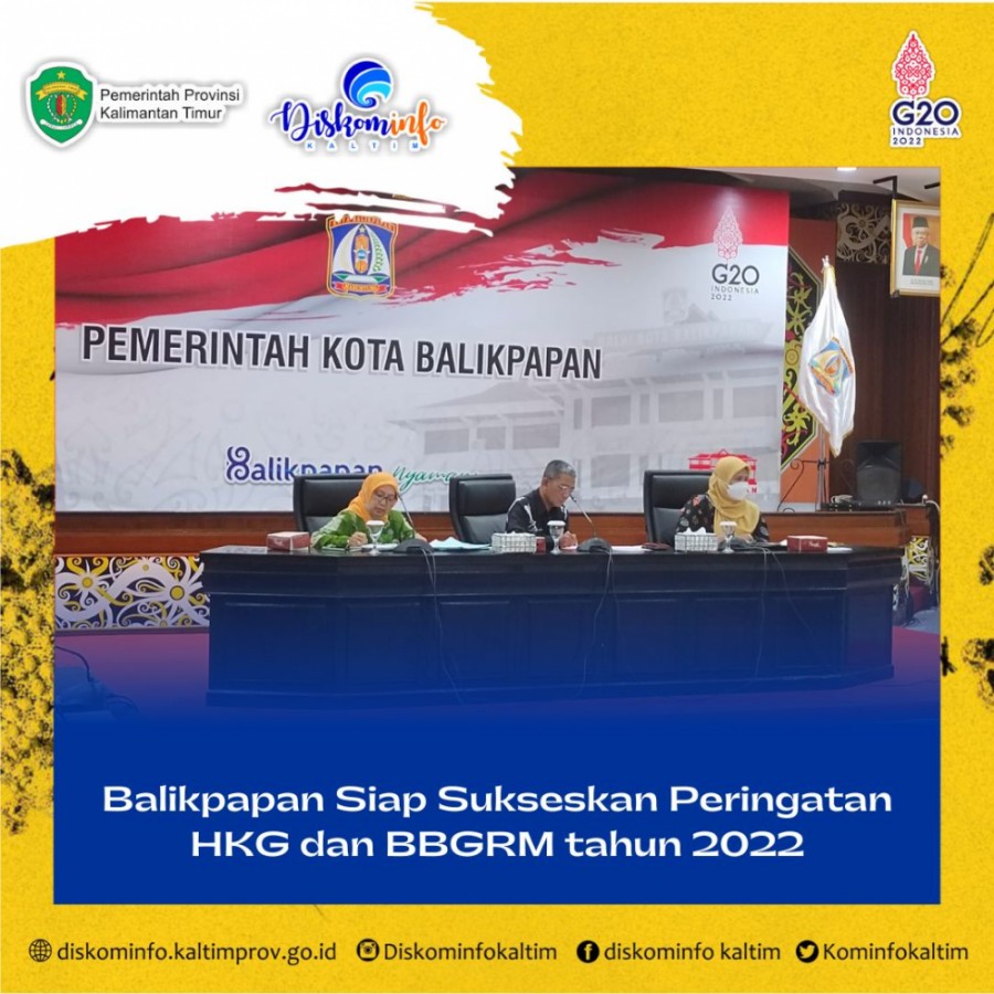 Balikpapan Siap Sukseskan Peringatan HKG dan BBGRM tahun 2022