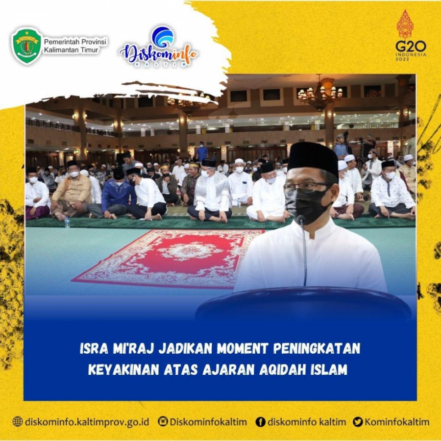 Isra Mi'raj Jadikan Moment Peningkatan Keyakinan Atas Ajaran Aqidah Islam