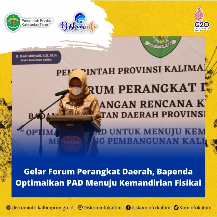 Gelar Forum Perangkat Daerah, Bapenda Optimalkan PAD Menuju Kemandirian Fisikal