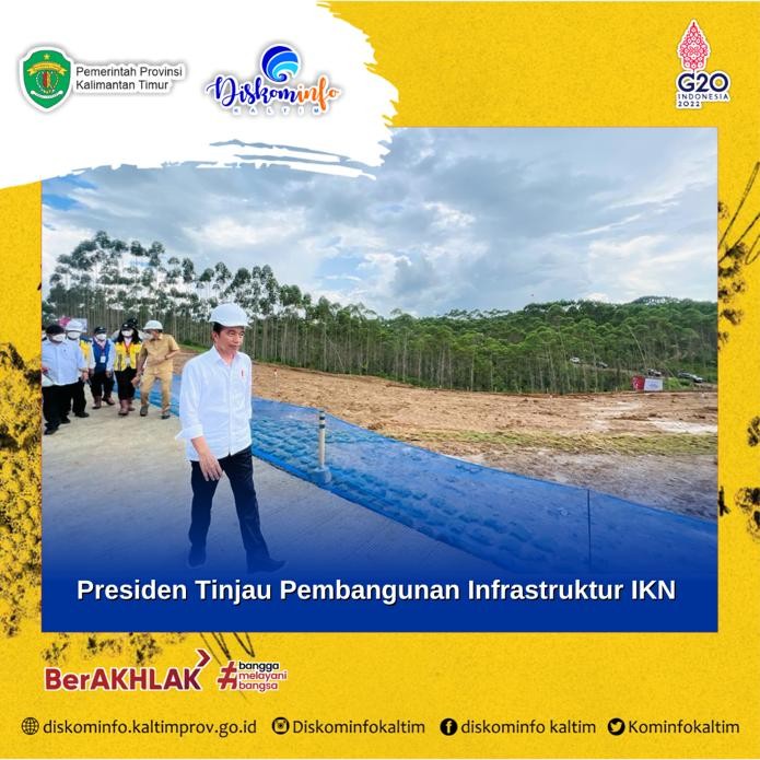 Presiden Tinjau Pembangunan Infrastruktur IKN