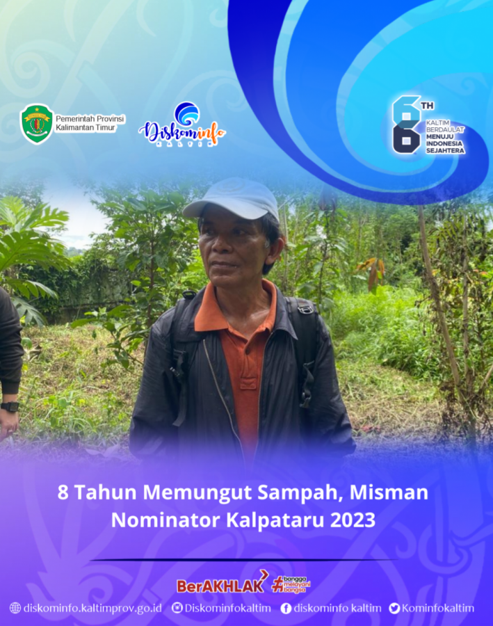 8 Tahun Memungut Sampah, Misman Nominator Kalpataru 2023