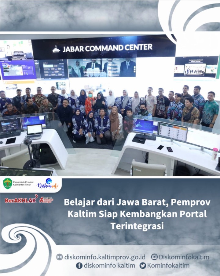 Belajar dari Jawa Barat, Pemprov Kaltim Siap Kembangkan Portal Terintegrasi